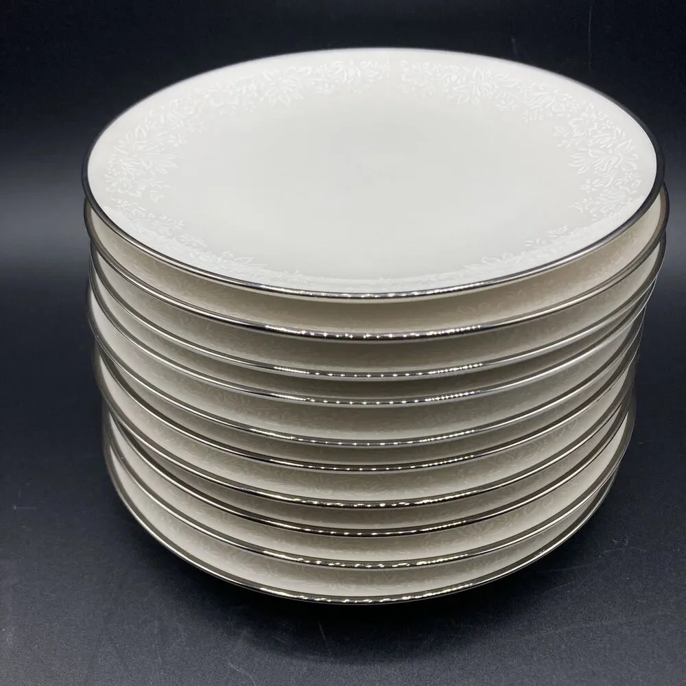10 Set Vtg Noritake Japan Ambrosia Bread & Butter Plate 6 1/2